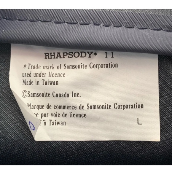 Samsonite Laptop Soft Shell Navy Blue Computer Briefcase Carry On Carrying Bag - Picture 9 of 11